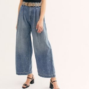 Free People East Coast Wide Leg Jeans